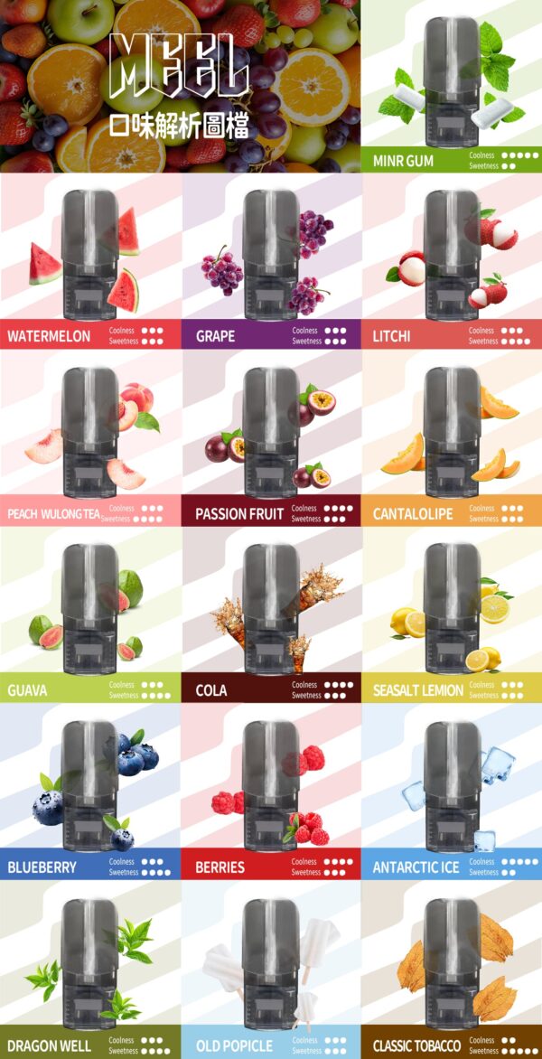 【MEEL煙彈】 一代封閉式煙彈 通用RELX,SP2等一代主機｜美滋滋糖果屋