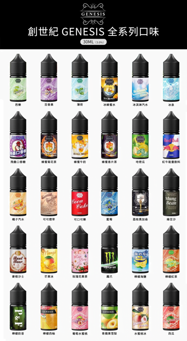 【GENESIS 創世紀】-系列小菸油-30ml-美滋滋糖果屋實拍圖