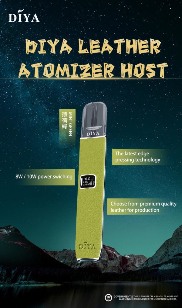 【DIYA叮啞皮革主機 】高功率兩段式調節煙桿8W/10W/兼容多品牌煙彈｜美滋滋糖果屋