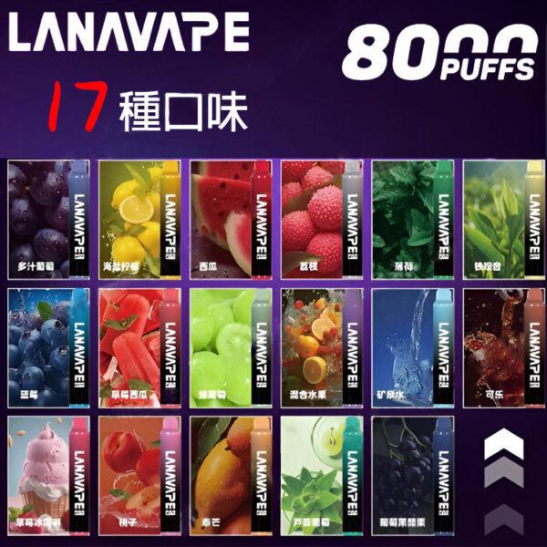 20240914160457 【LANA VAPE 8000口拋棄式】原廠正品 🔥Puffs全新升級版大容量電子煙|美滋滋糖果屋