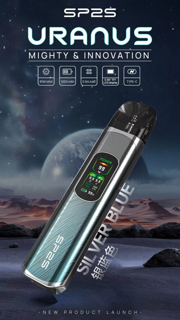 【SP2S 天王星注油主機套裝】LCD 彩色顯示屏｜附贈 2 顆空倉｜高功率多檔調節｜美滋滋糖果屋