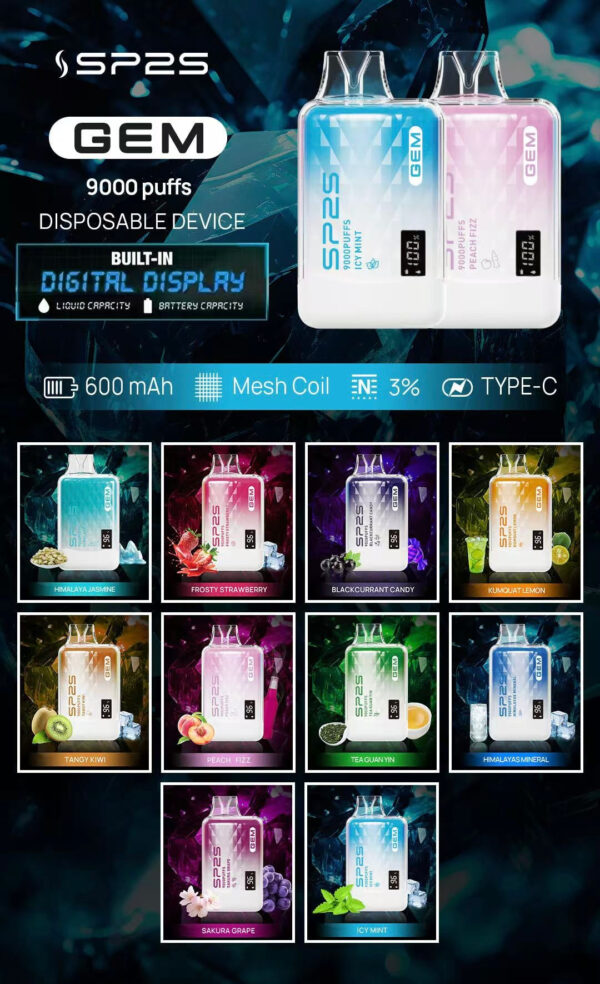 20241216150231 【SP2S 思博瑞抛棄式】-大容量拋棄式- SP2S 9000 puffs 拋棄式|美滋滋糖果屋