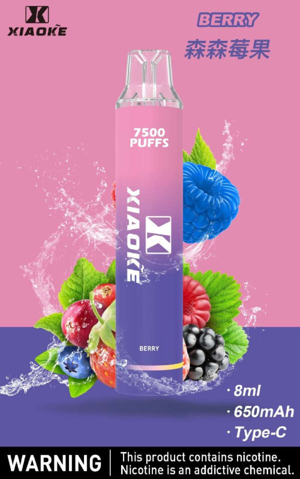 【XIAOKE梟客拋棄式】 新款一次性發光電子煙 多種口味電子霧化棒｜美滋滋糖果屋
