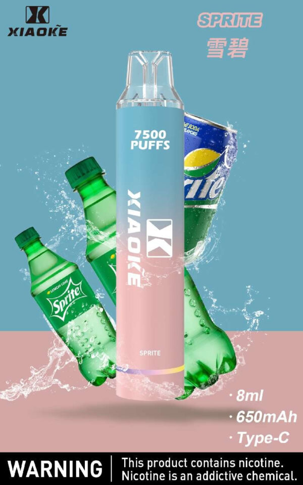 【XIAOKE梟客拋棄式】 新款一次性發光電子煙 多種口味電子霧化棒｜美滋滋糖果屋