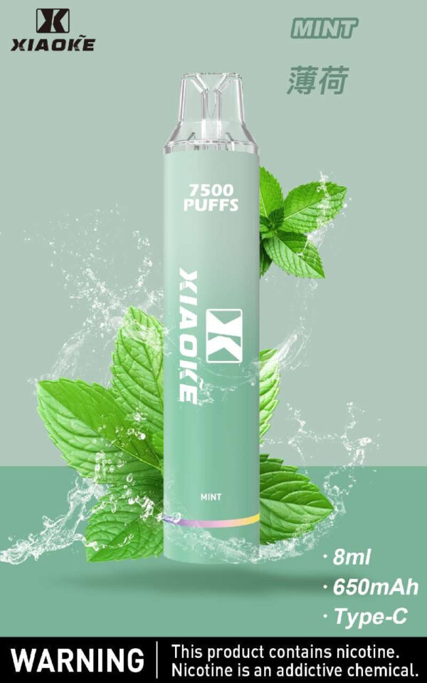 【XIAOKE梟客拋棄式】 新款一次性發光電子煙 多種口味電子霧化棒｜美滋滋糖果屋