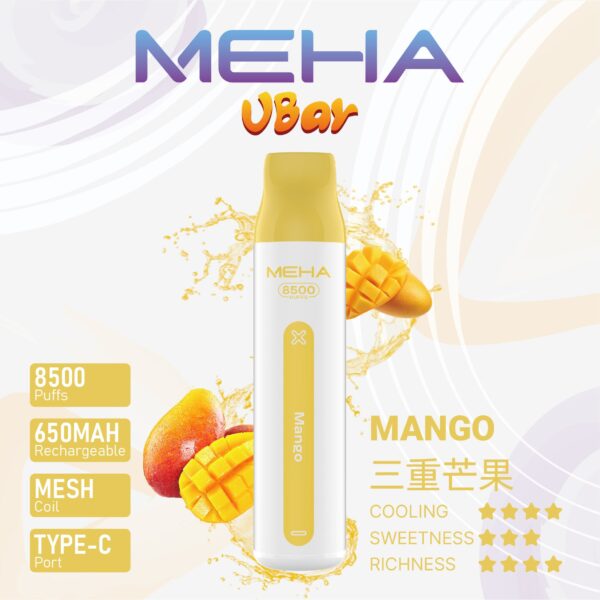 20250807111623 【MEHA魅嗨8500口拋棄式】 一次性8500口puffs電子煙/新款魅嗨小白條電子煙|美滋滋糖果屋