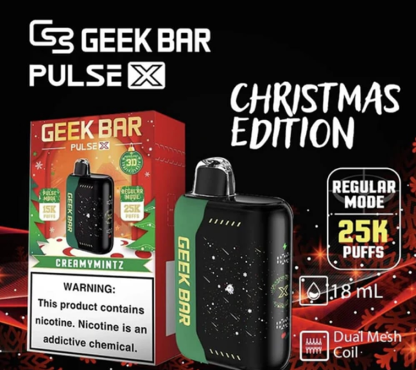 【全球爆款GEEK BAR PULSE X 25000 Puffs電子煙】一次性超大容量星空拋棄式｜美滋滋糖果屋