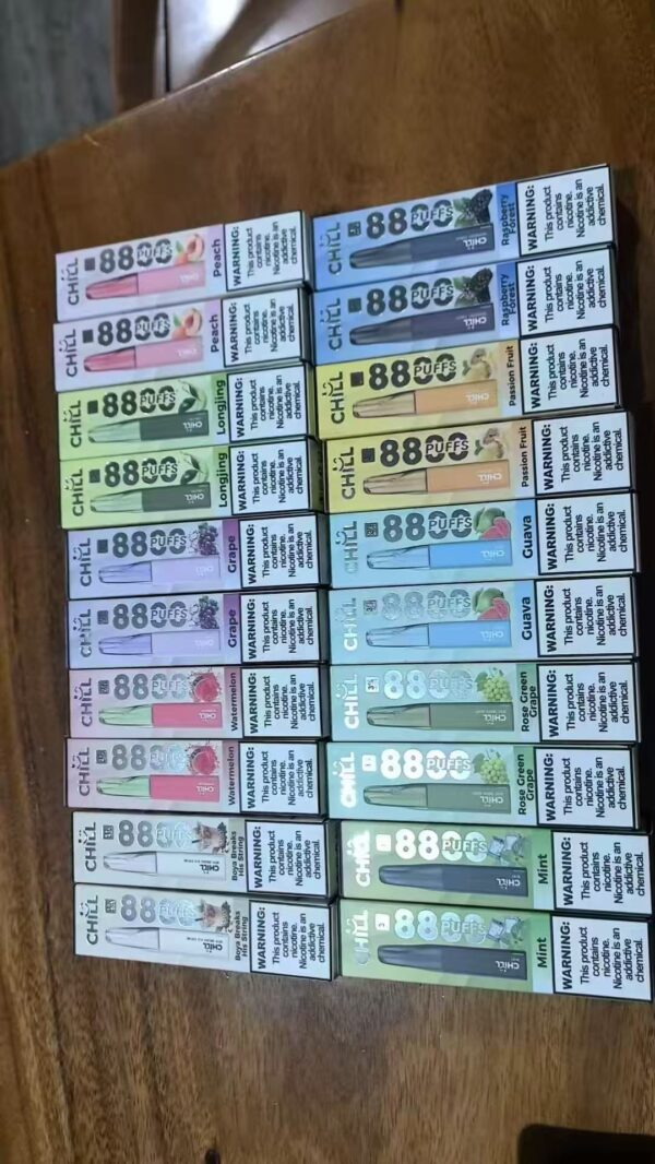 【CHILL8800口拋棄式】一次性8800口puffs電子煙/10種口味｜美滋滋糖果屋