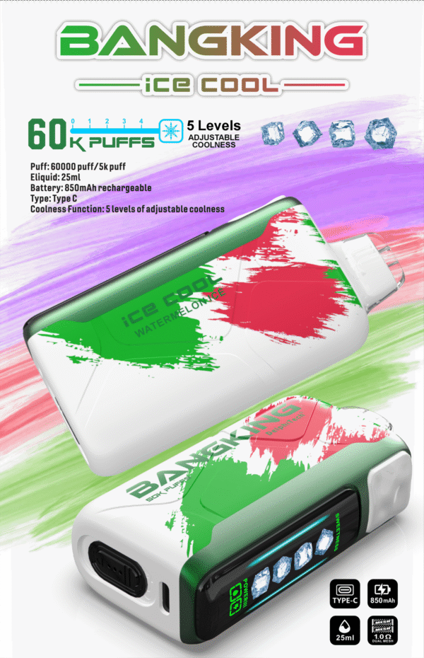 31-scaled-1 【Bang King Ice Cool 60000口拋棄式】爆款上新/一次性超大容量5級可調涼度可充電電子煙/派對解癮神器|美滋滋糖果屋