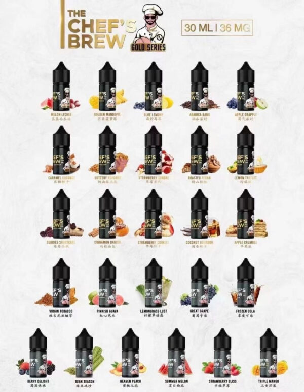 【THE CHEF S BREW-廚師佳釀】-美國原裝電子煙煙油-30ML-36MG-美滋滋糖果屋實拍圖