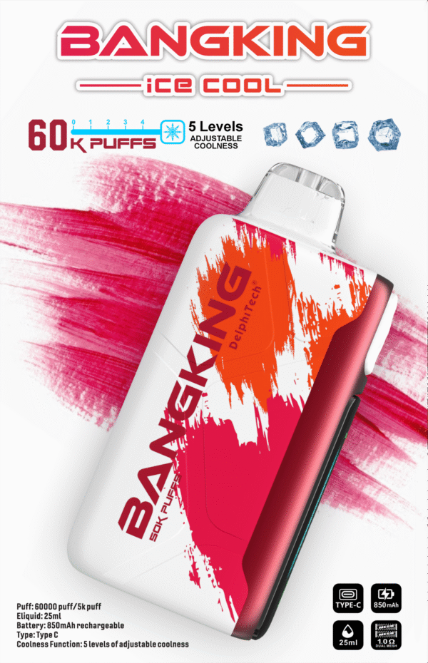 71-scaled-1 【Bang King Ice Cool 60000口拋棄式】爆款上新/一次性超大容量5級可調涼度可充電電子煙/派對解癮神器|美滋滋糖果屋