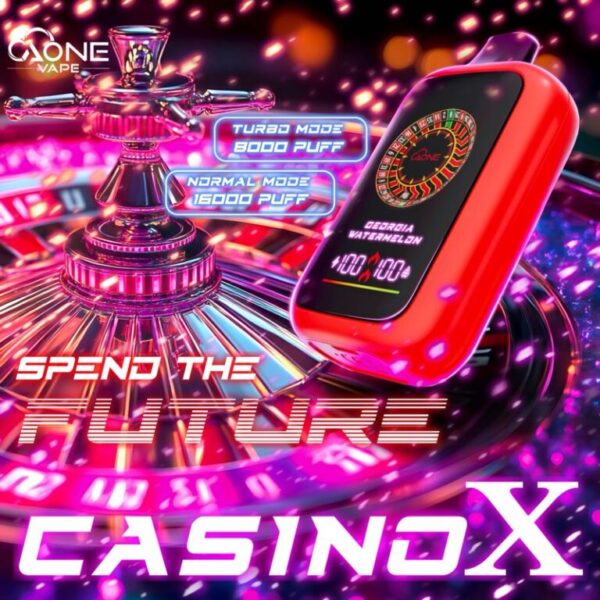 【AONE VAPE CASINO X】 16000口賭場一次性電子煙 原裝正品 俄羅斯轉盤鋼珠設計｜美滋滋糖果屋