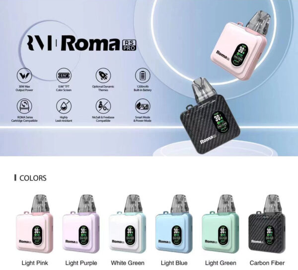 【羅馬 ROMA RS PRO-方塊注油款主機】-1200mAh超大電量-通用OXVA小蠻牛