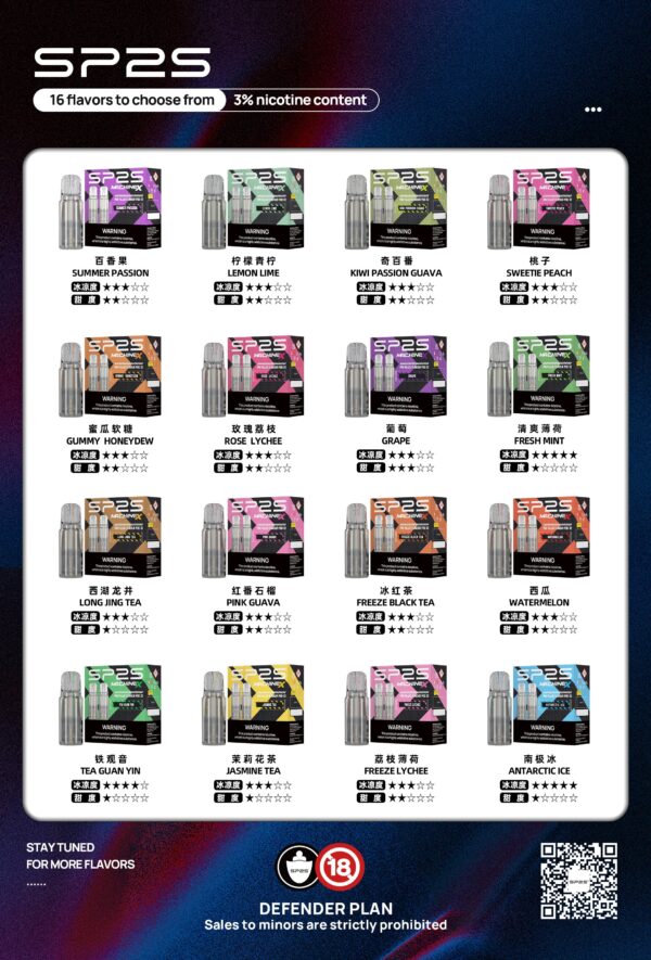 思博瑞SP2S MAX 煙彈-16種口味大容量4ML美滋滋糖果屋實拍圖