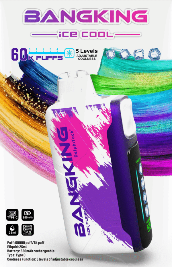 bang-king-60000_-scaled-1 【Bang King Ice Cool 60000口拋棄式】爆款上新/一次性超大容量5級可調涼度可充電電子煙/派對解癮神器|美滋滋糖果屋