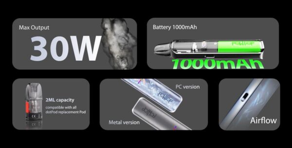 【佩特里 DotPod Lite 注油主機】1000mAh 長效續航｜28W 強勁功率｜現貨秒發｜美滋滋糖果屋